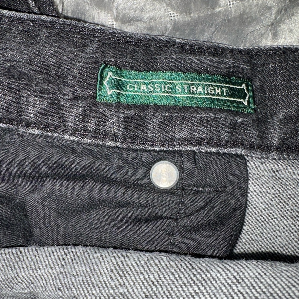 Lauren Jeans Co. Ralph Lauren Classic Straight Black Denim Jeans - Picture 5 of 6